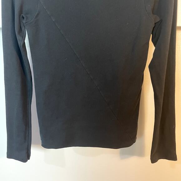 Jarbo Black Pima Cotton Classic Cowl Neck Sweater Women's EU 36 / US 4 EUC - Picture 3 of 12